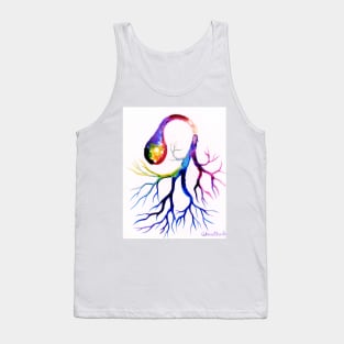 unipolar neuron  or reversed tree painting Tank Top